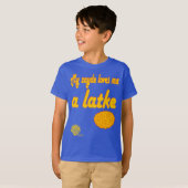 Kids' Hanukkah Shirt - "My zayde loves me a latke" Tシャツ (正面フル)