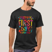 Kids Happy First Day Lets Do This Welcome Back To  Tシャツ (正面)