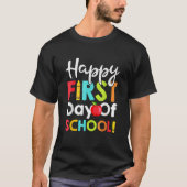 Kids Happy First Day Of School Teachers Students P Tシャツ (正面)