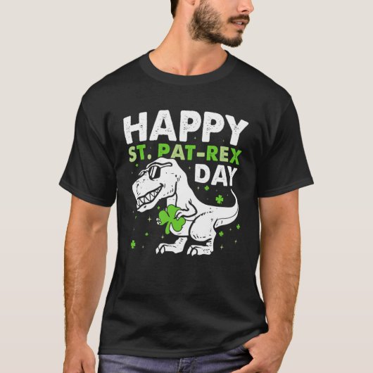 Kids Happy St Pat Trex Day Dino St Patricks Day To Tシャツ (正面)