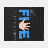 Kids High Five - 5歳カッコいいの子供の誕生日Gif フリースブランケット (正面(横))