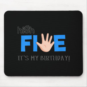 Kids High Five - 5歳カッコいいの子供の誕生日Gif マウスパッド