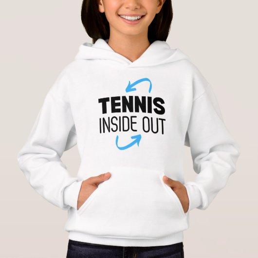 Kids Hoodie - Tennis Inside Out (正面)