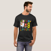 Kids I Am 9 Years Old And Llamazing Llama 9th Birt Tシャツ (正面フル)