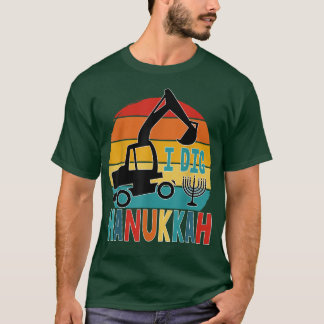 Kids I Dig Hanukkah Ecavator Construction Toddler Tシャツ