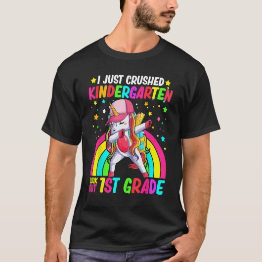 Kids I Just Crushed Kindergarten Look Out First Gr Tシャツ (正面)