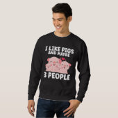 Kids I Like Pigs And Maybe 3 People スウェットシャツ (正面フル)