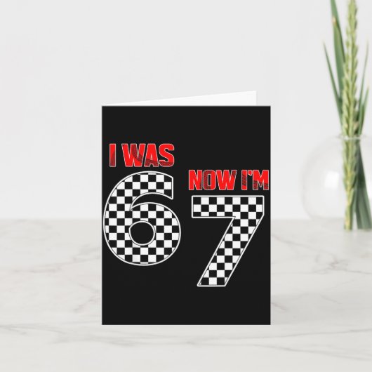 Kids I Was 6 Now I'm 7 Year Old 7th Birthday Boy R カード (正面)