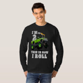 Kids I'm 2 This Is How I Roll Monster Truck Tシャツ (正面フル)