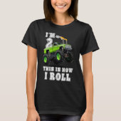 Kids I'm 2 This Is How I Roll Monster Truck Tシャツ (正面)