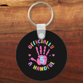 Kids Im Officially A Handful Five 5th Birthday Gir キーホルダー (正面)