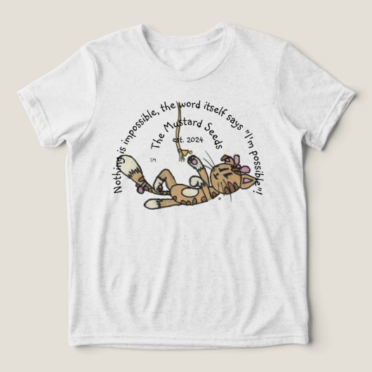 Kid's I'm Possible Tシャツ – Fifi the Cat (デザイン正面)