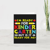 Kids Im Ready For Kindergarten Back To School Firs カード (正面)