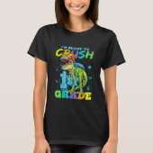Kids I'm Ready To Crush 1st Grade Dinosaur 1st Day Tシャツ (正面)