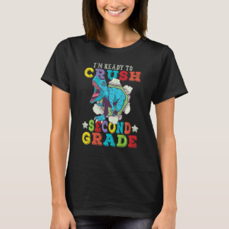 Kids Im Ready To Crush 2nd Grade Dinosaur Back To  Tシャツ