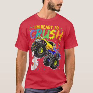 Kids I'm Ready to Crush 3 Monster Truck 3rd Birthd Tシャツ