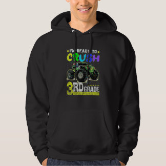 Kids I'm Ready To Crush 3rd Grade Monster Truck Ba パーカ