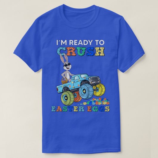 Kids Im Ready To Crush Easter Eggs Rabbit In A Mon Tシャツ (デザイン正面)