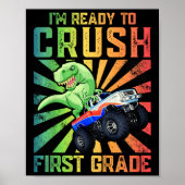 Kids I'm Ready To Crush First Grade Tee  ポスター (正面)