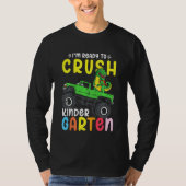 Kids I'm Ready To Crush Kindergarten Dino Monster  Tシャツ (正面)