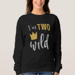 Kids I'm Two Wild 2nd Birthday Party Things スウェットシャツ<br><div class="desc">Kids I'm Two Wild 2nd Second Birthday Party Things Matching</div>