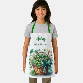 Kids Irish Shamrocks  Personalized エプロン