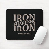 Kids Iron Sharpens Iron Youth Christian Jesus Wome マウスパッド (マウス)
