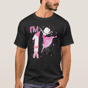 Kids I's 1th Birthday Ballerina Girl Ballet Dancer Tシャツ