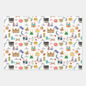 Kids Islamic Gift Wrap – Colourful Eid & Ramadan ラッピングペーパーシート (正面3)