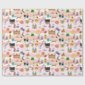 Kids Islamic Gift Wrap – Colourful Eid & Ramadan ラッピングペーパー (フラット)