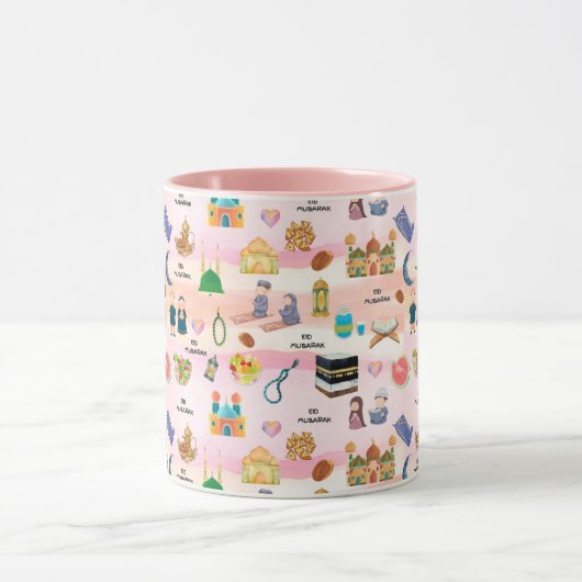 Kids Islamic Mug – Colourful Eid & Ramadan マグカップ (中央)