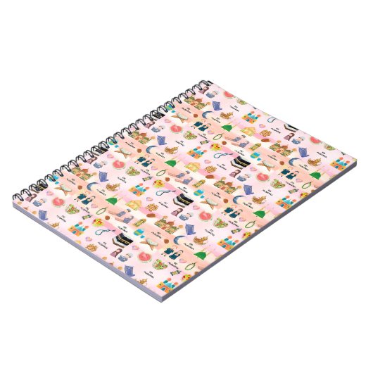 Kids Islamic Notebook – Colourful Eid & Ramadan ノートブック (左側)