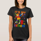 Kids Its My 8th Birthday Building Blocks 8 Years O Tシャツ (正面)