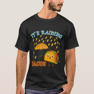Kids Its Raining Taco-shirt Mexican おもしろい Boy Cinc Tシャツ
