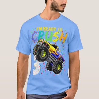 Kids Ix27m Ready to Crush 3 Monster Truck 3rd Birt Tシャツ