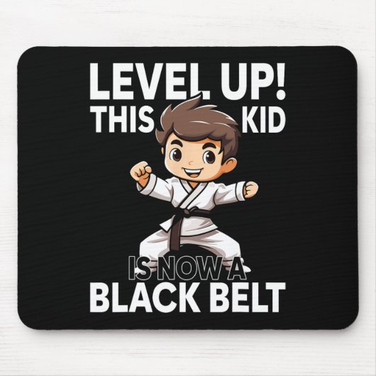 Kids Karate Uniform Black Belt Award  マウスパッド (正面)