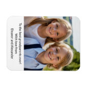 Kids Keepsake写真から祖父母の日 マグネット (横)