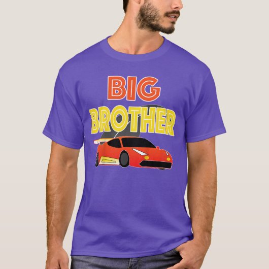 Kids Kids Big Brother Race Shirt For Boys Racing Tシャツ (正面)