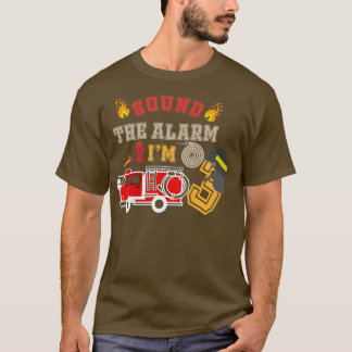 Kids Kids Fire Truck 3 Year Old Firefighter 3rd Bi Tシャツ