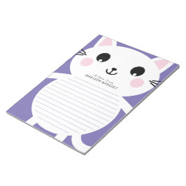 Kids Kitty Cat Cute Personal Stationary Notepad ノートパッド