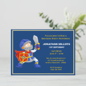 Kids Knight In Armor Birthday Party招待 招待状 (スタンド正面)