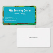 kids leaning center  Business card (editable) 名刺 (正面/裏面)