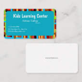 kids leaning center Business card (editable) 名刺 (正面/裏面)