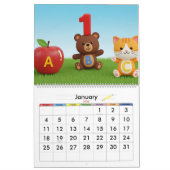 Kids Learning Calendar – ABC & 123 Educational カレンダー (1月 2026)