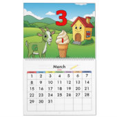 Kids Learning Calendar – ABC & 123 Educational カレンダー (3月 2026)