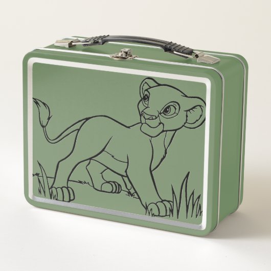 Kids Lion King Lunch Box メタルランチボックス (正面)