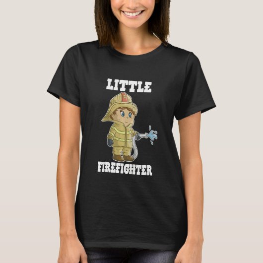 Kids Little Firefighter Kids Fire Departement Kids Tシャツ (正面)