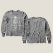 Kids' Long-Sleeve Hanukkah Shirt - Keep Calm and (デザイン 正面&背面)