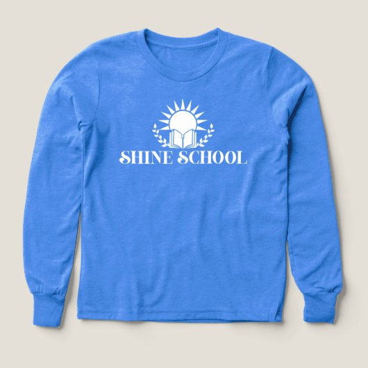 kids long sleeve white logo (デザイン正面)