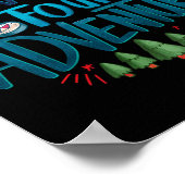 Kids Made Four Adventure 4th Birthday Party Campin ポスター (角)